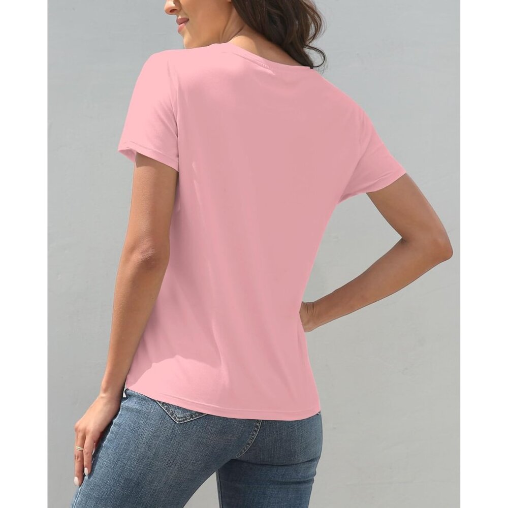 3 Pack Women's Basic T Shirts Polyester Spandex L… - image 2